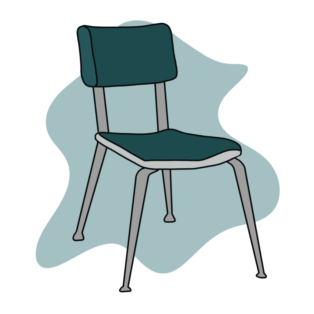 Drawing of a School Chair